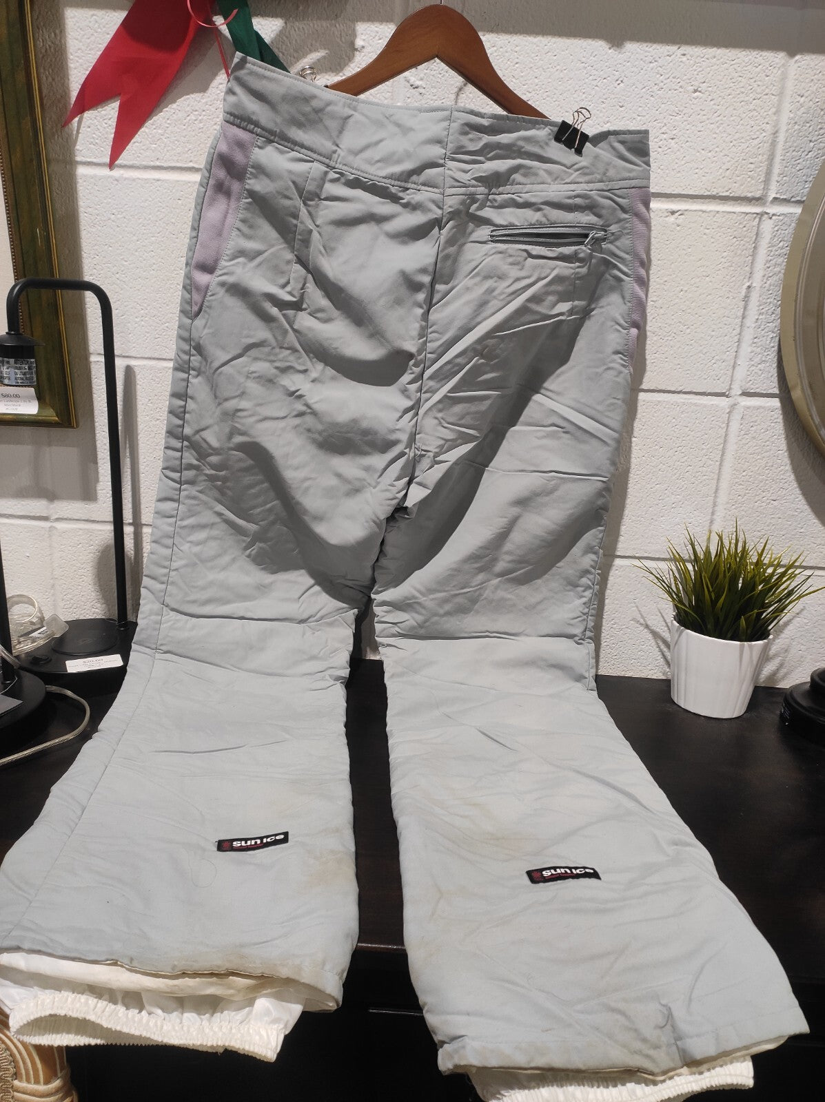 Vitnage 1988 Calgary Winter Olympics Sunice Ski Pants - Grey - Size 36