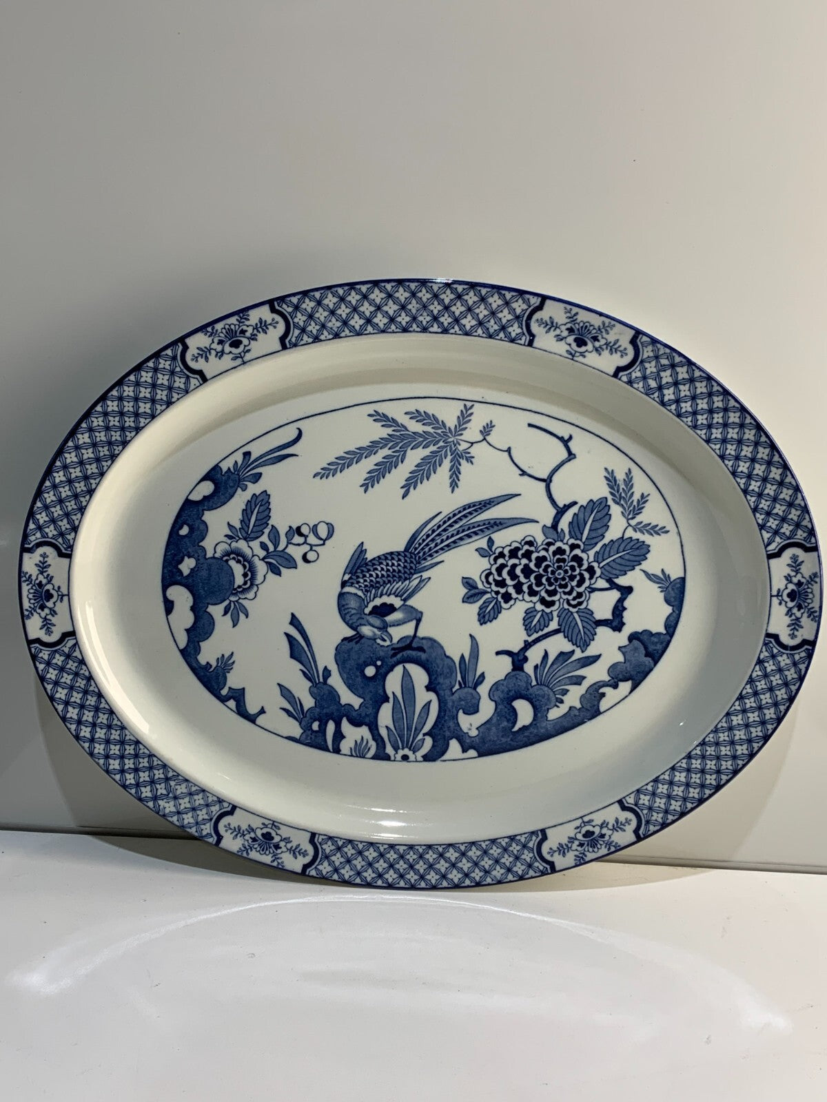 Wood & Sons England Yuan Blue 16 1/2" Platter
