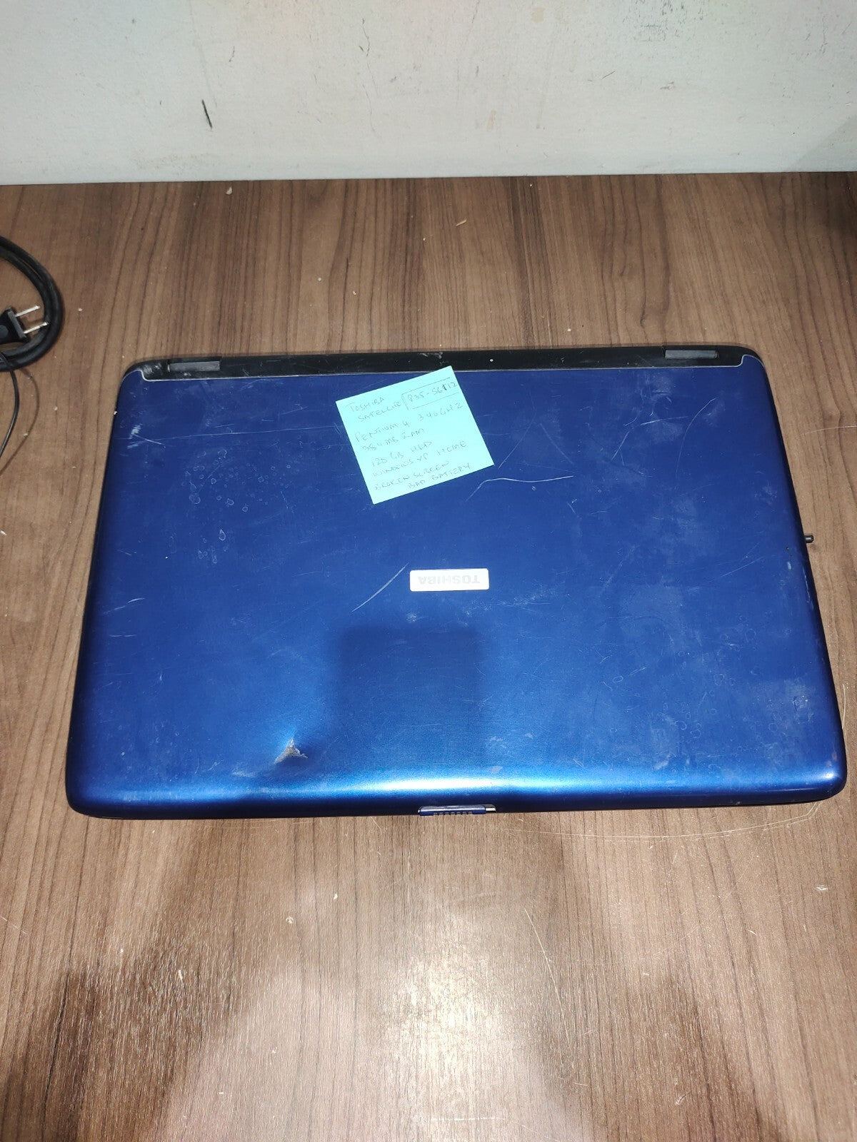 Toshiba Satellite P35-S6112 Pentium 4 384MB RAM 120GB HDD - For Parts