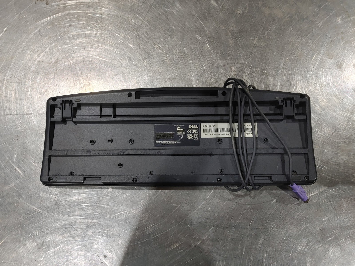 DELL RT7D20 PS/2 Keyboard Black Tested Working - Fair