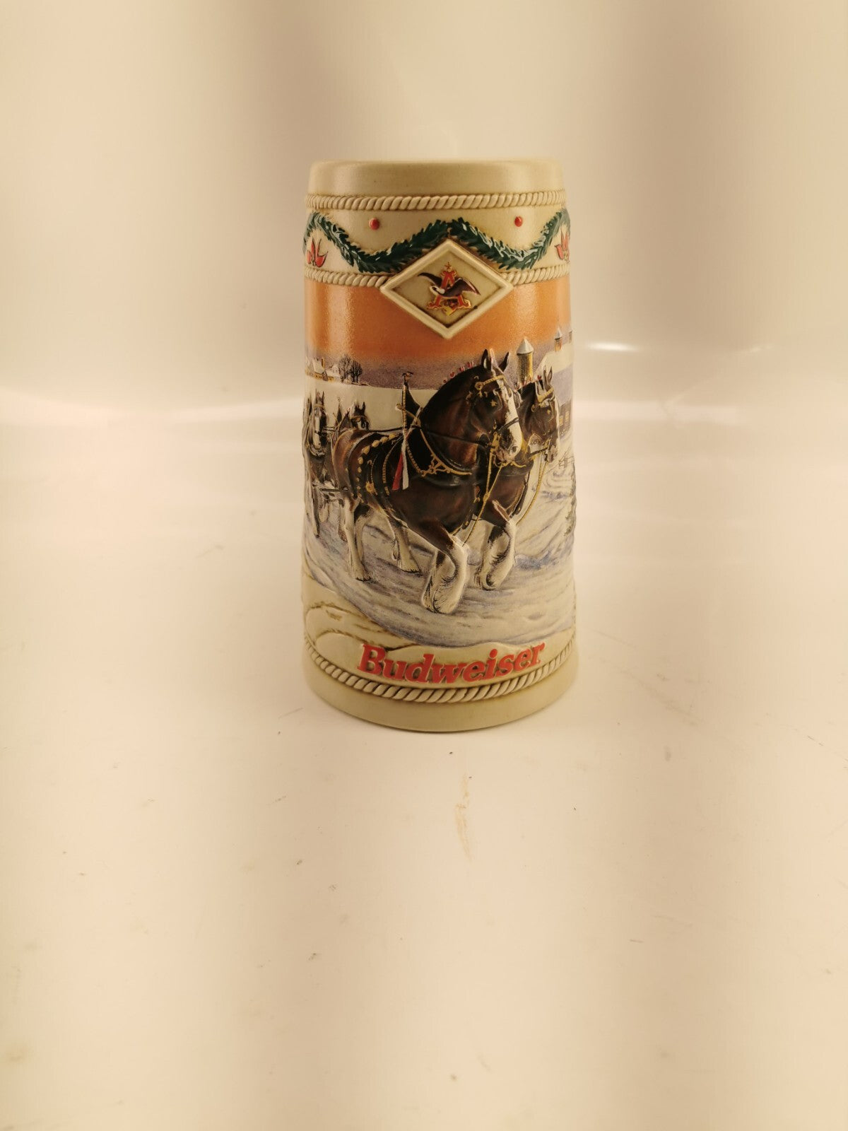 1996 Budweiser Holiday Collectible Stein American Homestead