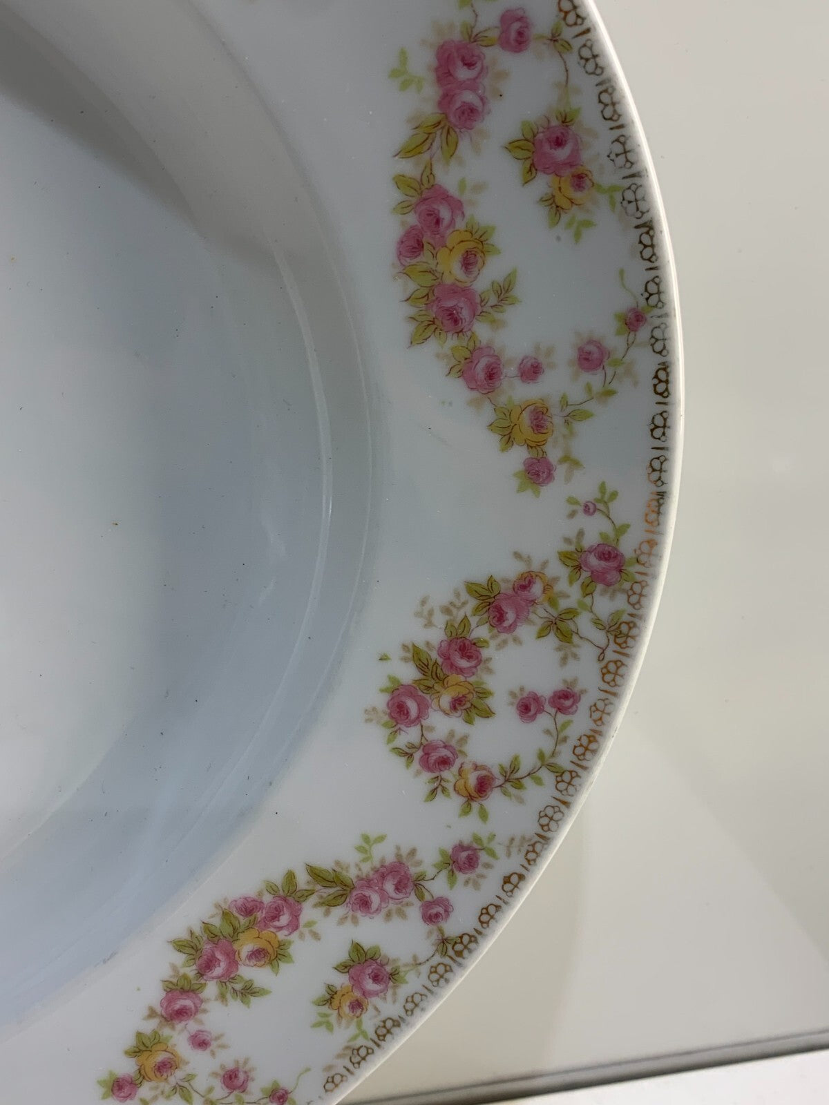 18" Oval Serving Platter Bridal Rose by NORITAKE