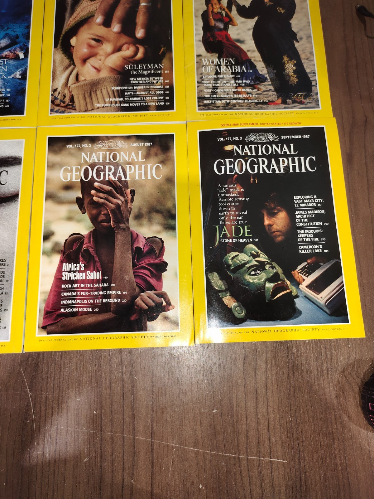 National Geographic - 1987 - July-December - Case Faux Leather - Magazines