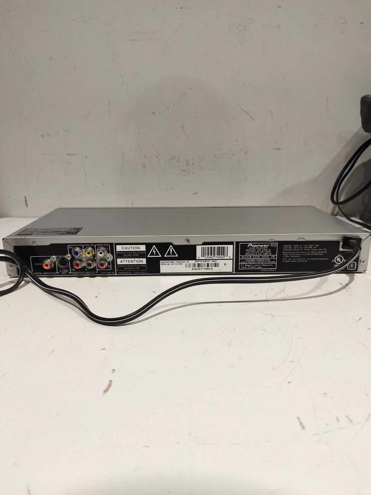 Pioneer DV-285-S DVD/CD Player