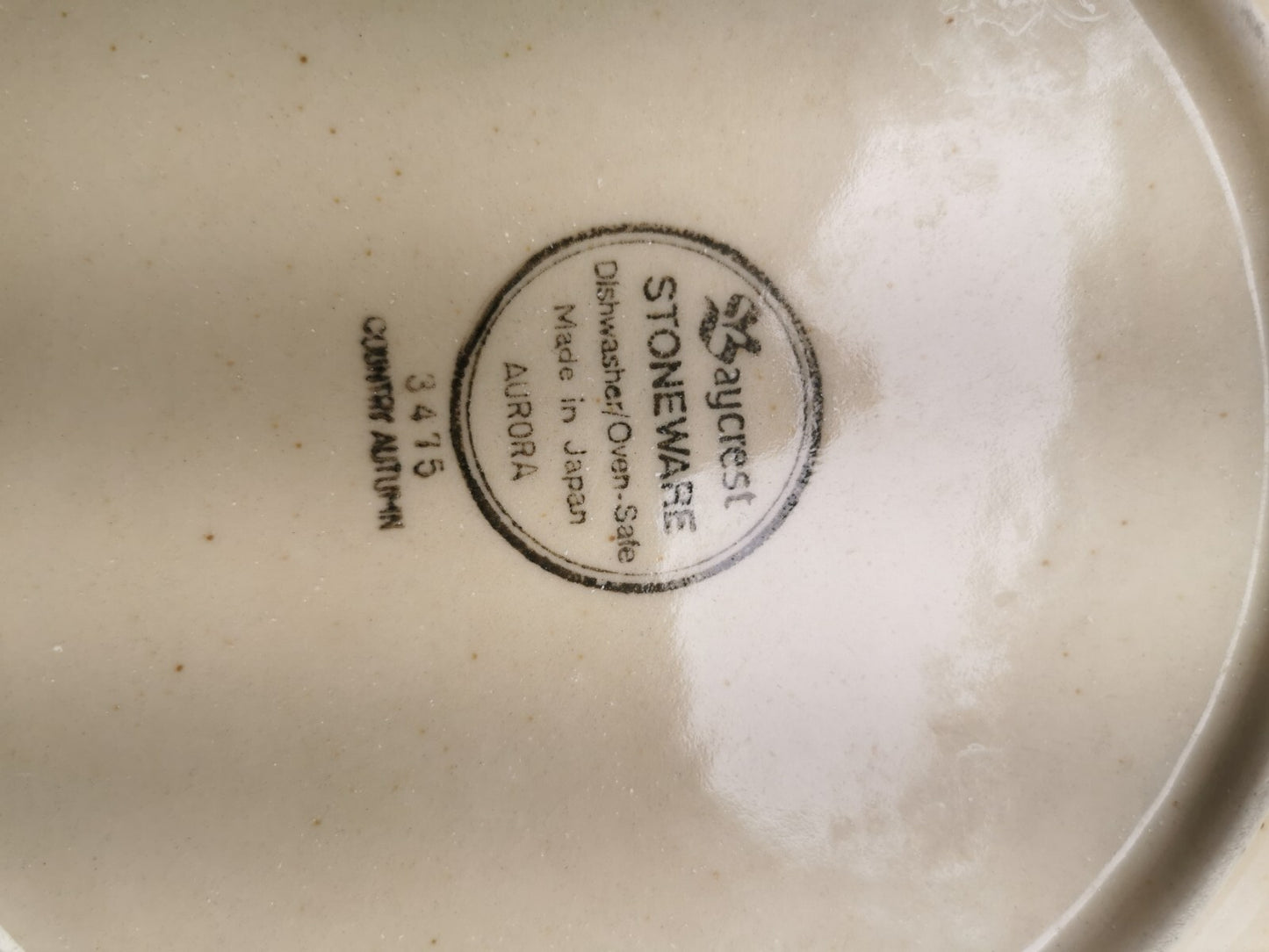 Baycrest Stoneware AURORA Dinner plates a set of 6 Made in Japan
