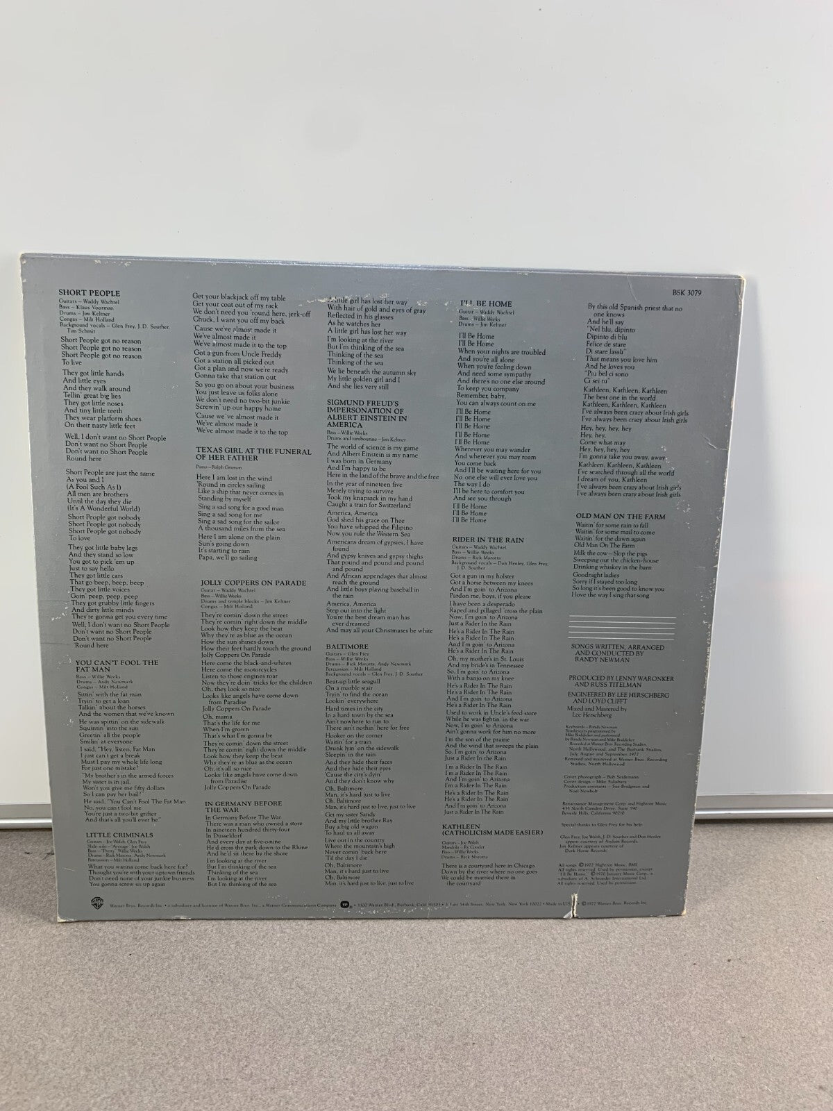 RANDY NEWMAN - Little Criminals - 1977 VINYL LP Album Warner Bros. BSK 3079