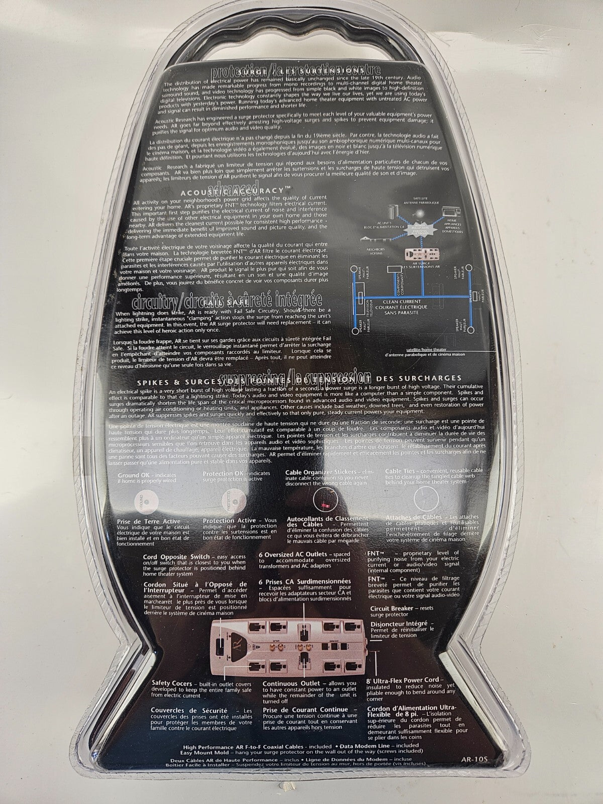 Acoustic Research AR-10S 10-Outlet Surge Protector