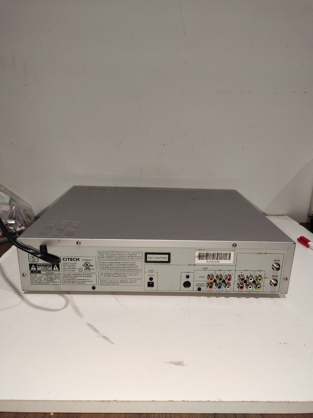 Citech T505DVC - VCR And DVD Player