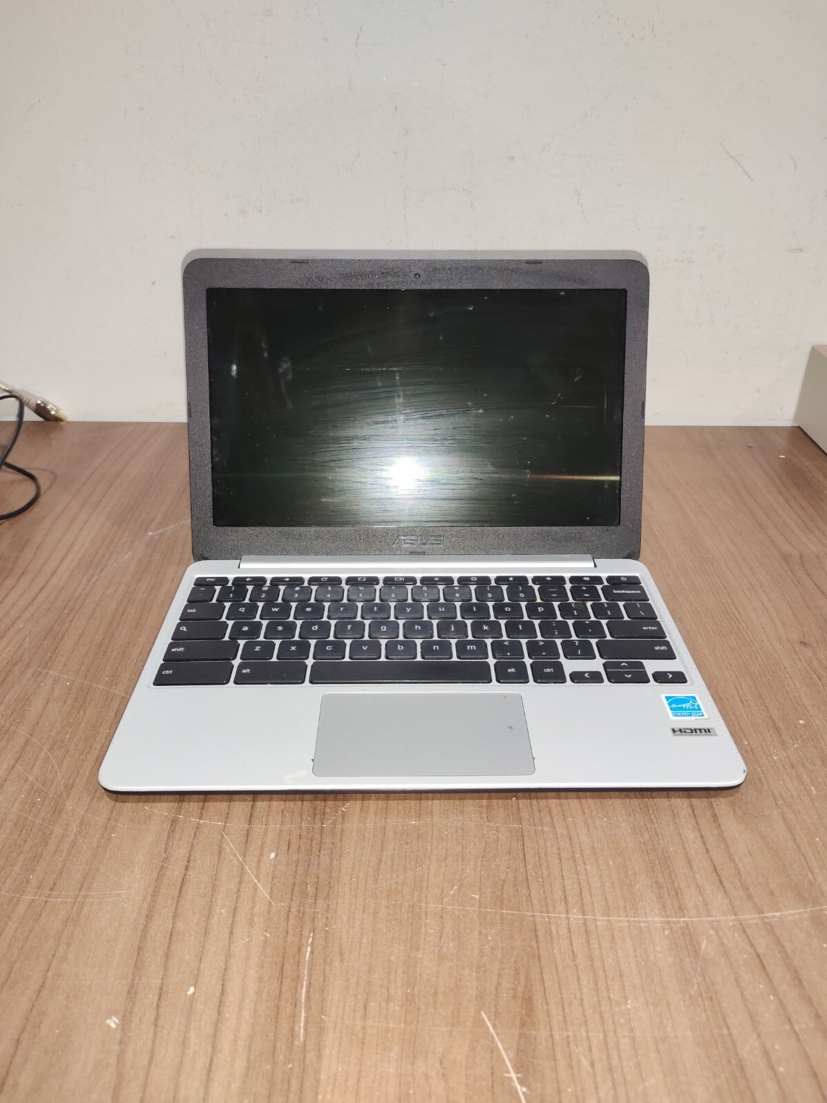 Asus C201P ChromeBook Laptop Gradient Blue Chrome OS - Needs Battery Replacement