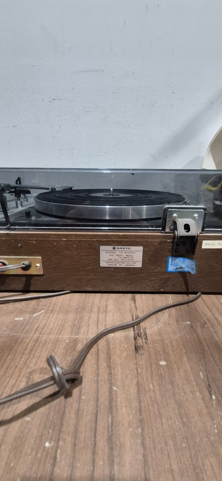 Sanyo Automatic Stereo Turntable Record Player - TP 600 SA