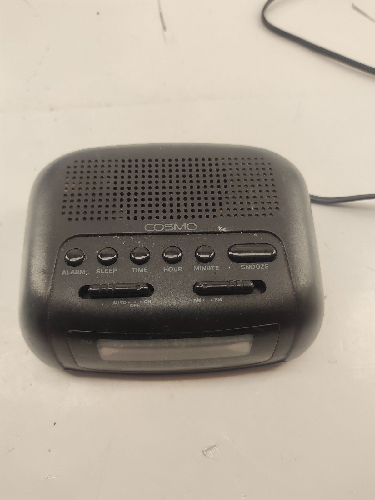 Vintage COSMO Digital Alarm Clock Radio AM/FM, Tested/Works