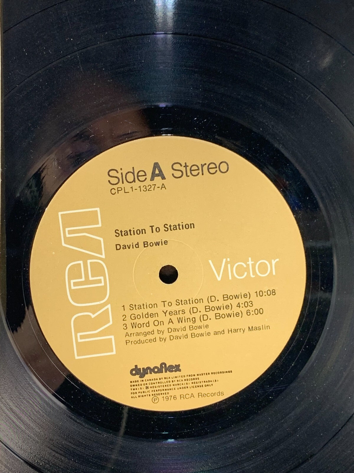 Vinyl LP - David Bowie - Station To Station - CPL 1-1327-A