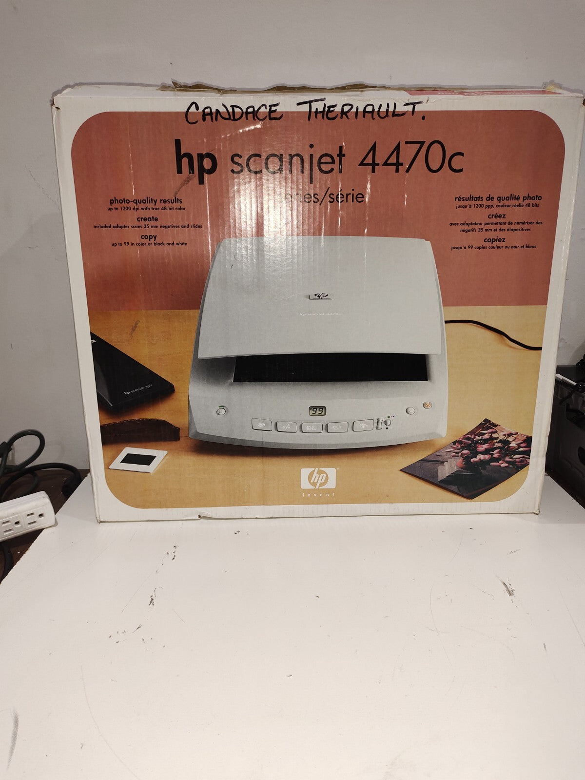 HP Scanjet 4470c C9880A Flatbed Scanner Scan 35mm - Untested