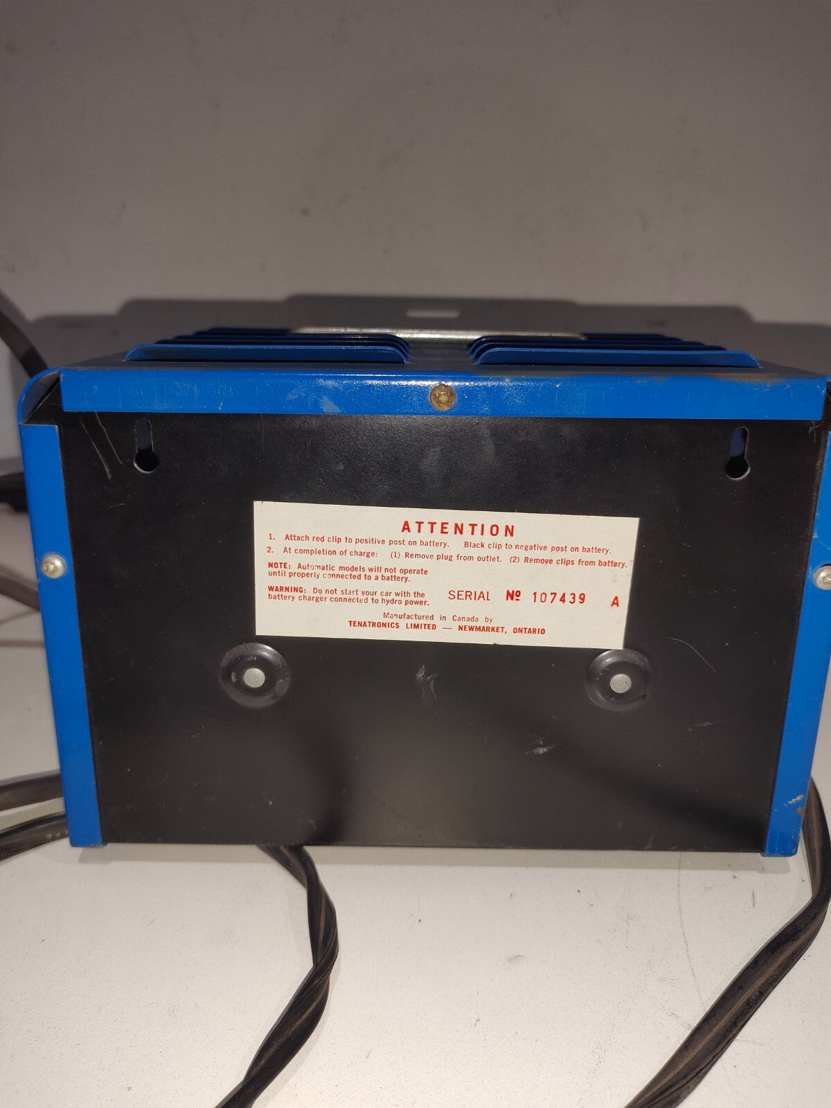 Tenatronics T-612M - Battery Charger