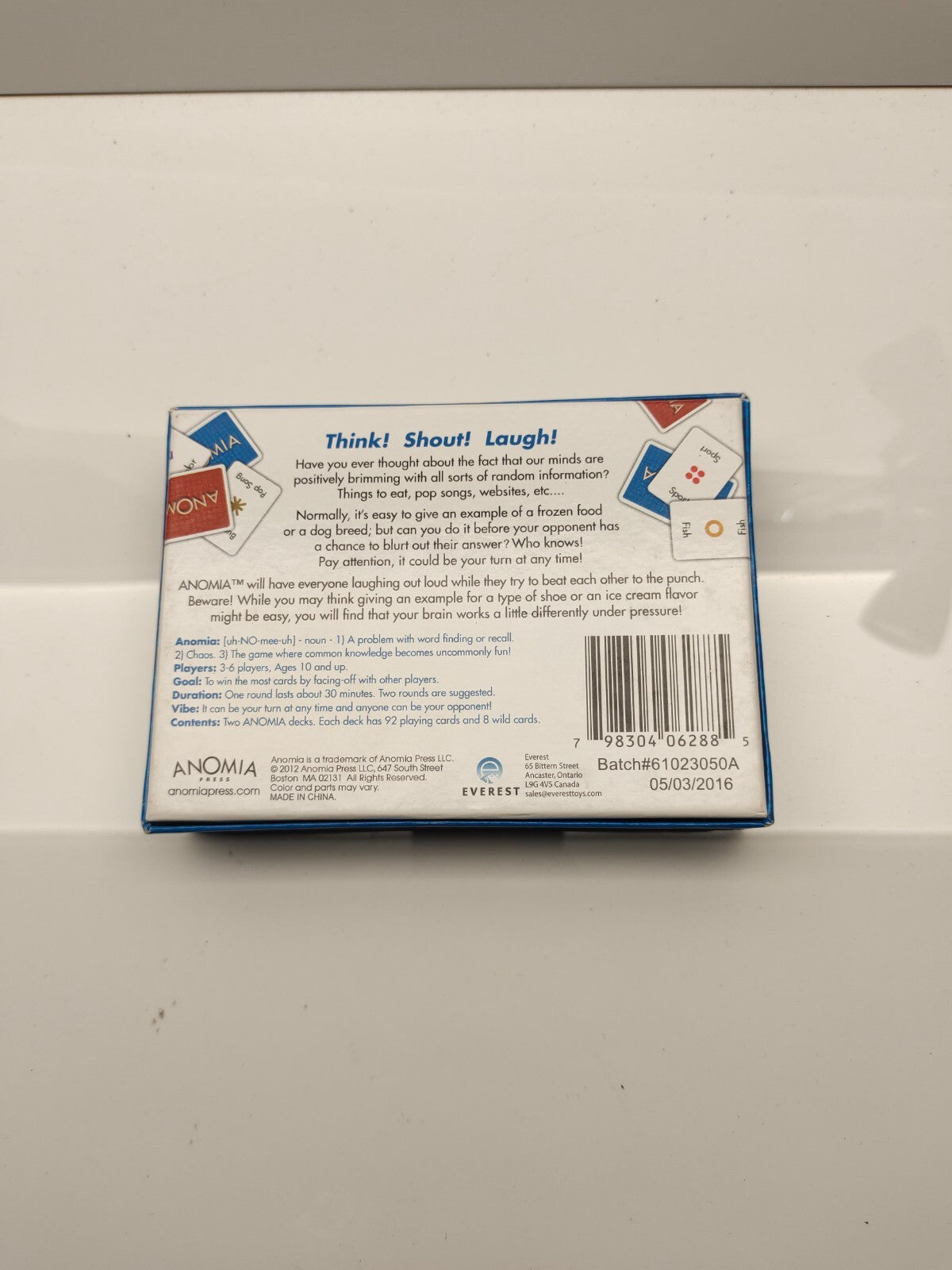 Anomia Card Game Mensa Select