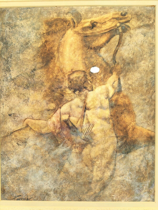 John Parrish Spirit I Man with Horse Framed Art Print