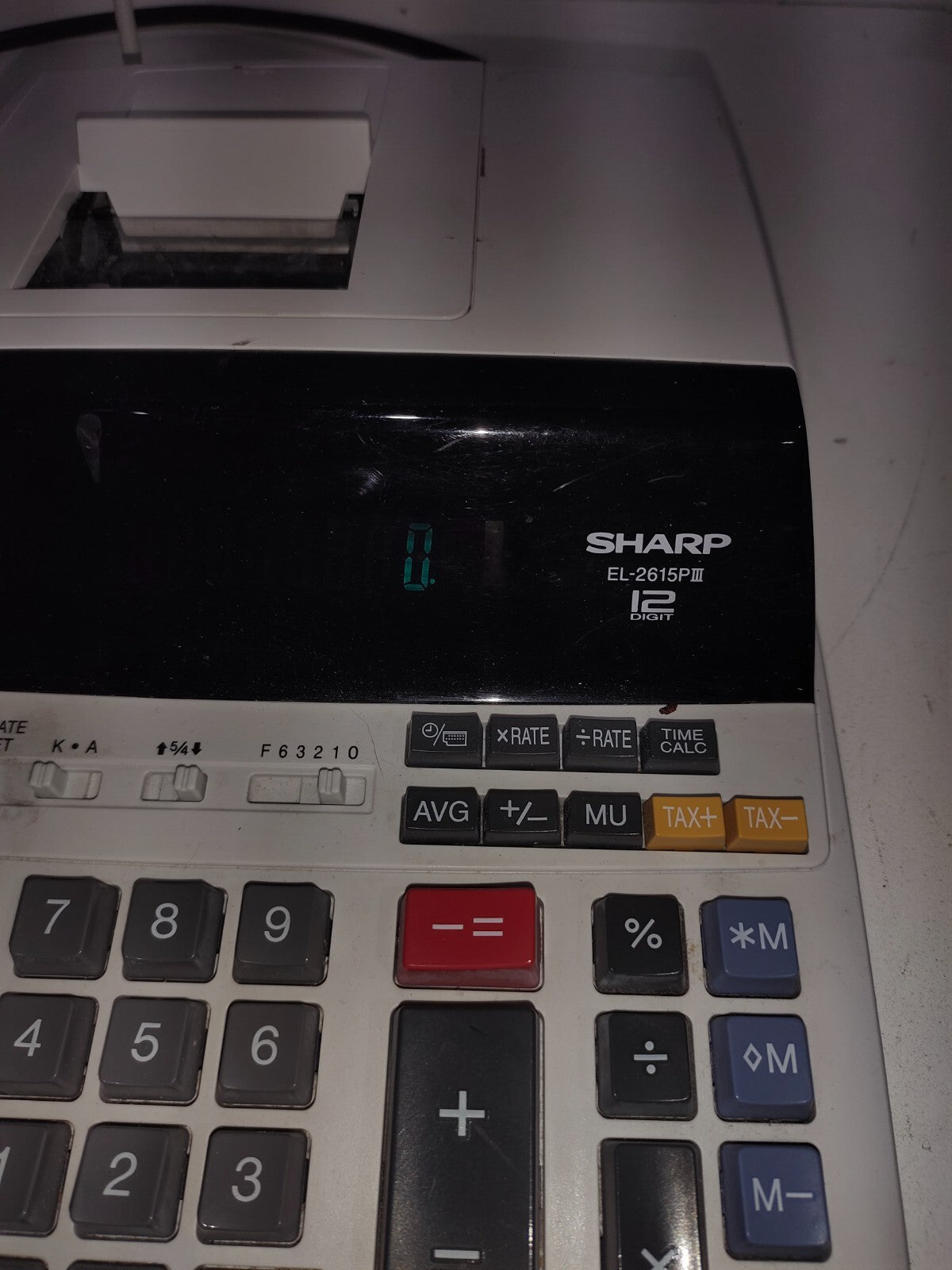 Sharp EL-2615PIII Electronic Printing Calculator