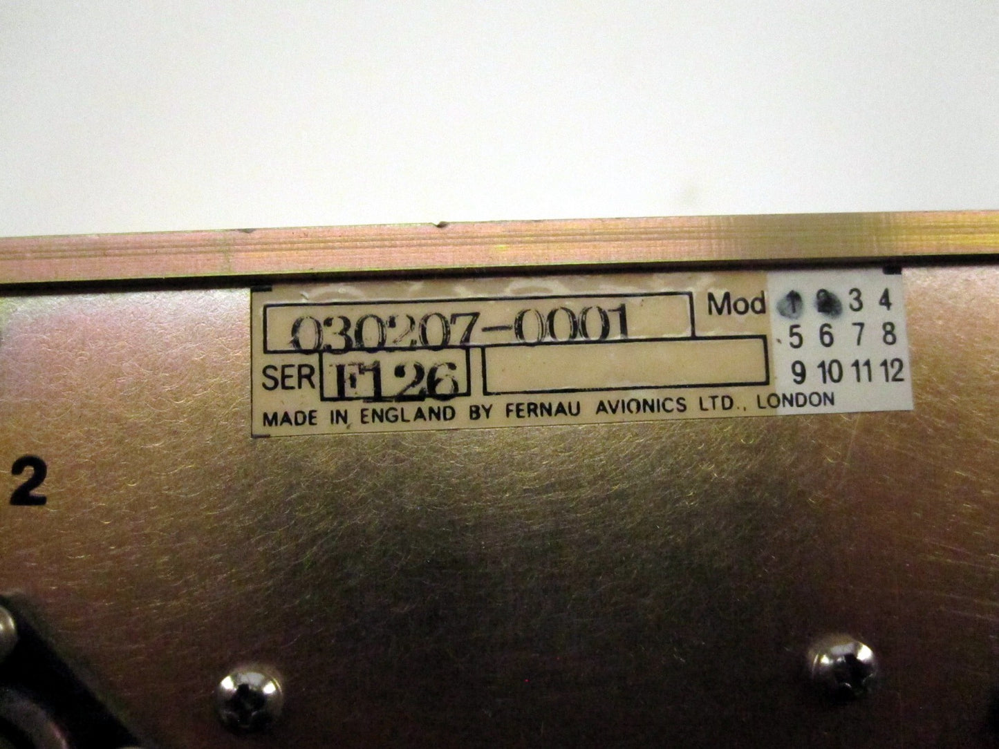 Fernau Avionics 030207-0001 F126 2/3A1 Audio Equipment