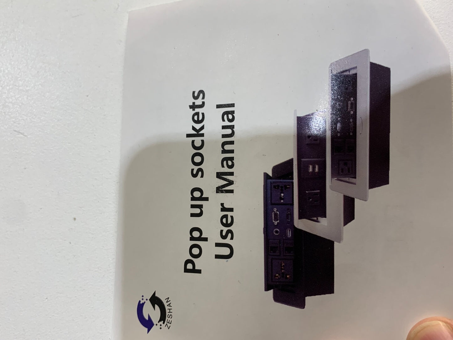 ZESHAN pop up Plug pop up Power Outlet USB C Charging Box for Conference Table