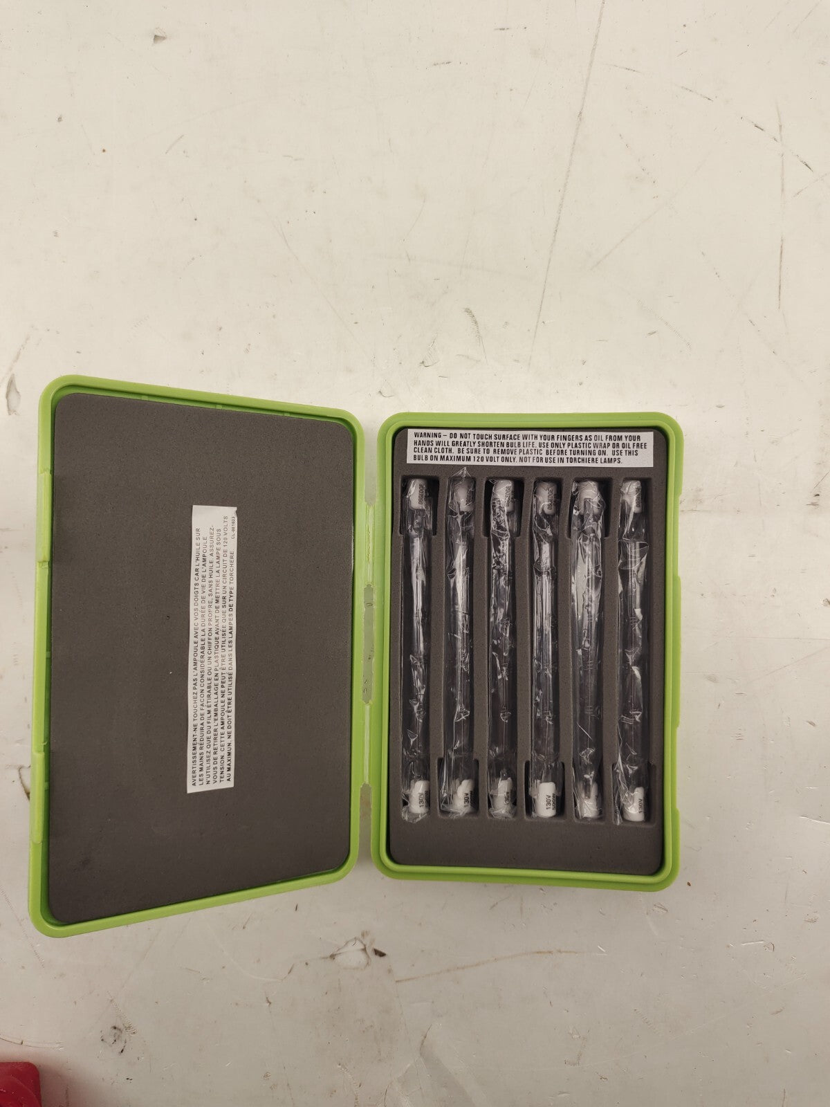 Bulb Buddy Storage Case for 6- 500 Watt 110-130v Halogen Bulb Hard Case