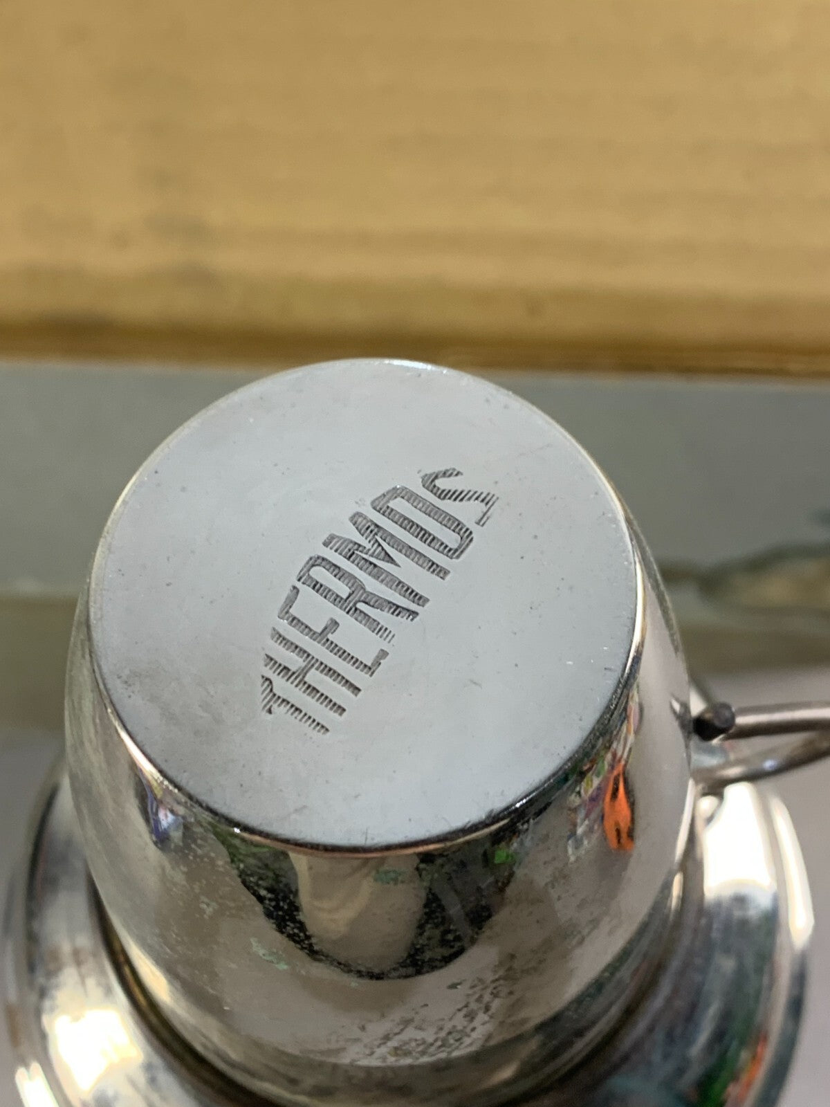 Rare Vintage silver plated large thermos flask With original box