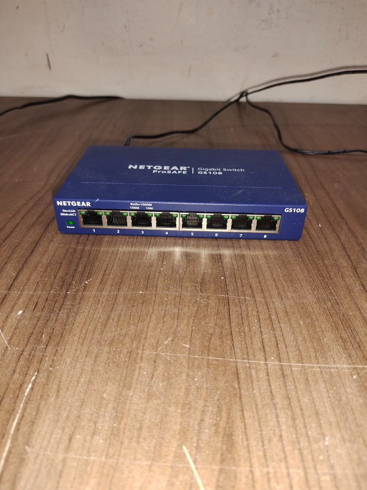 Netgear ProSafe 8-Port GbE Switch With Power Supply - GS108