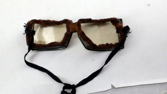 Vintage Cesco Fur Goggles - Classic Winter Style Statement