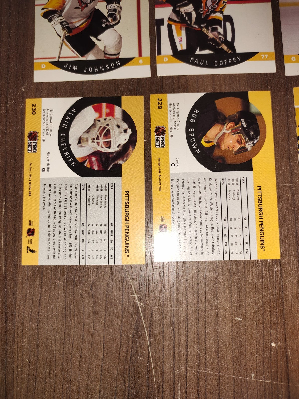 Rare Collectible NHL - Pittsburgh Penguins Cards PRO-SET - Set of 16 Cards