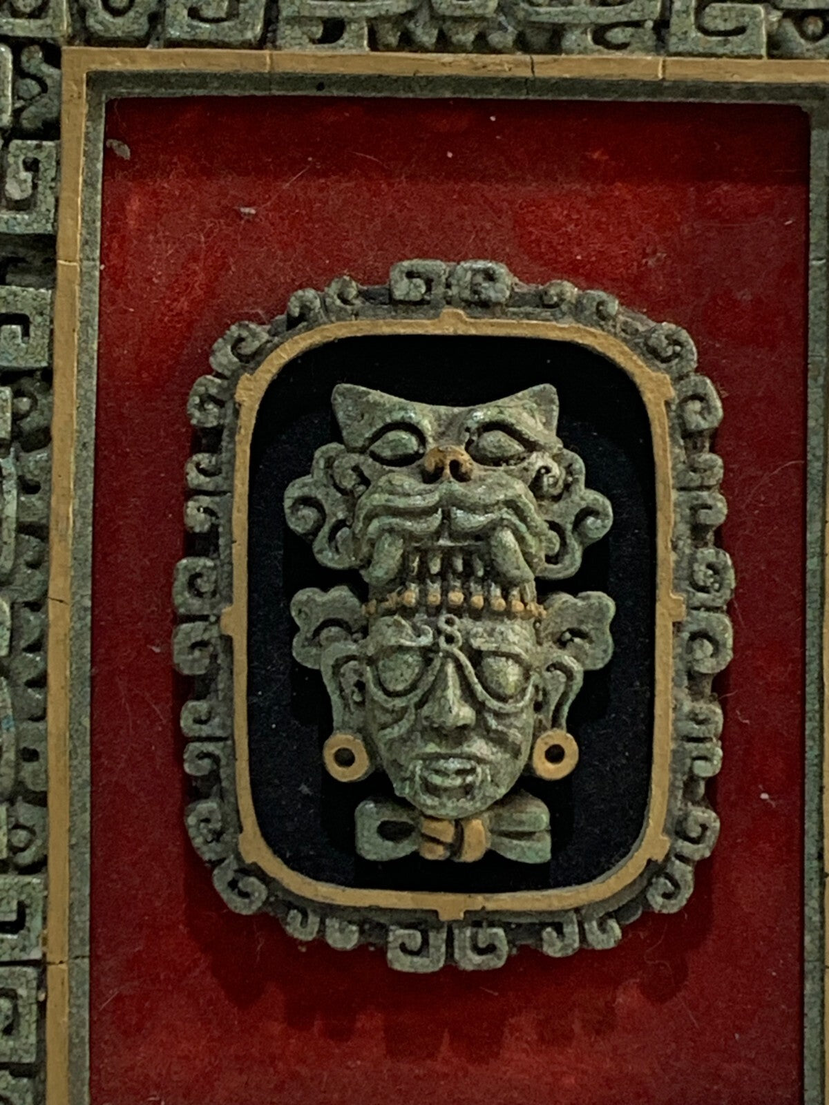 Vintage Mid Century Zarebski Mexican Mayan Aztec 3D