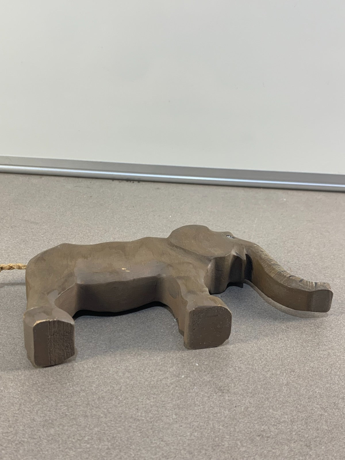 Elephant Wooden Figurine