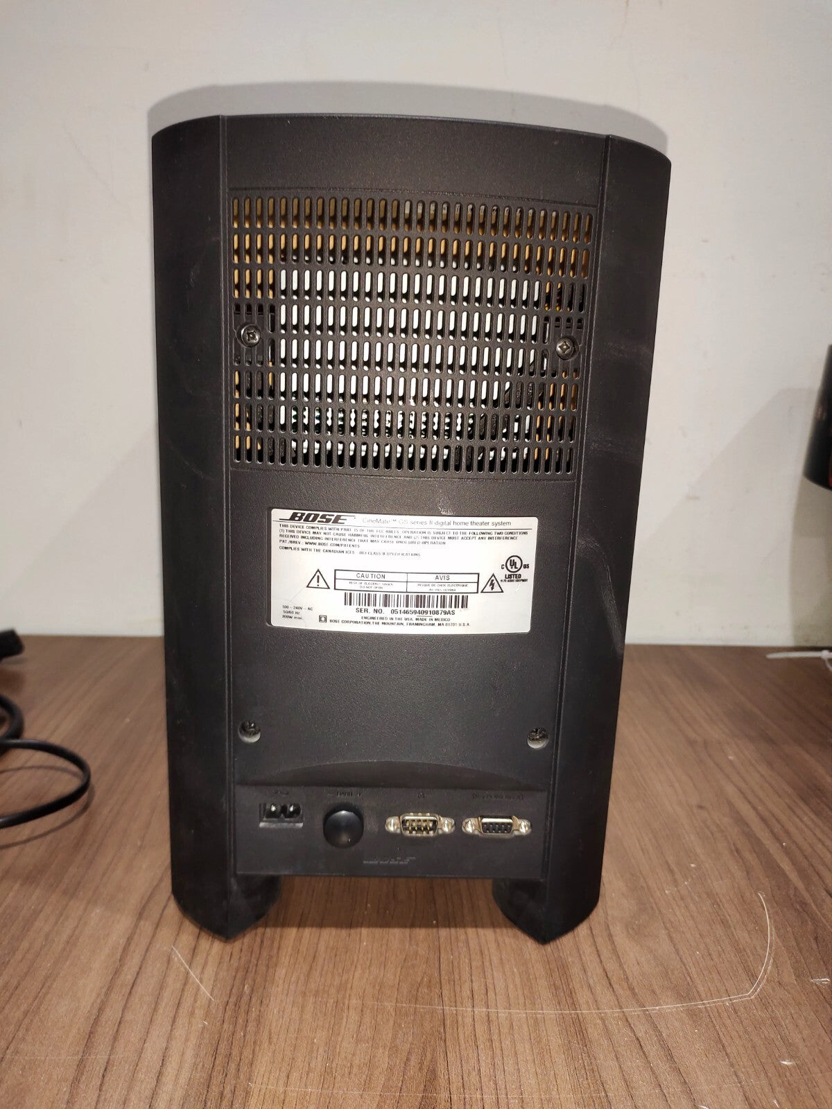 Bose CineMate GS Series II Digital Home Theater System Subwoofer - Untested