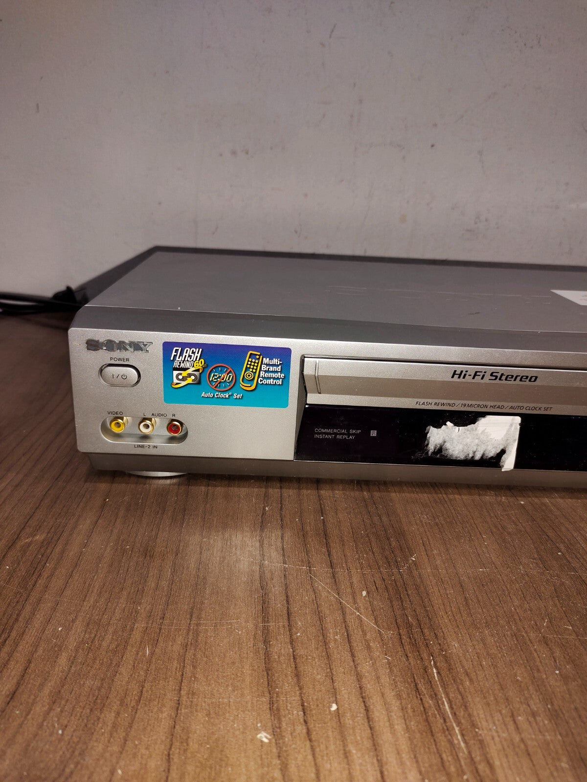 Sony SLV-N77 Video Cassette Recorder VHS Player Tested Works - No Remote