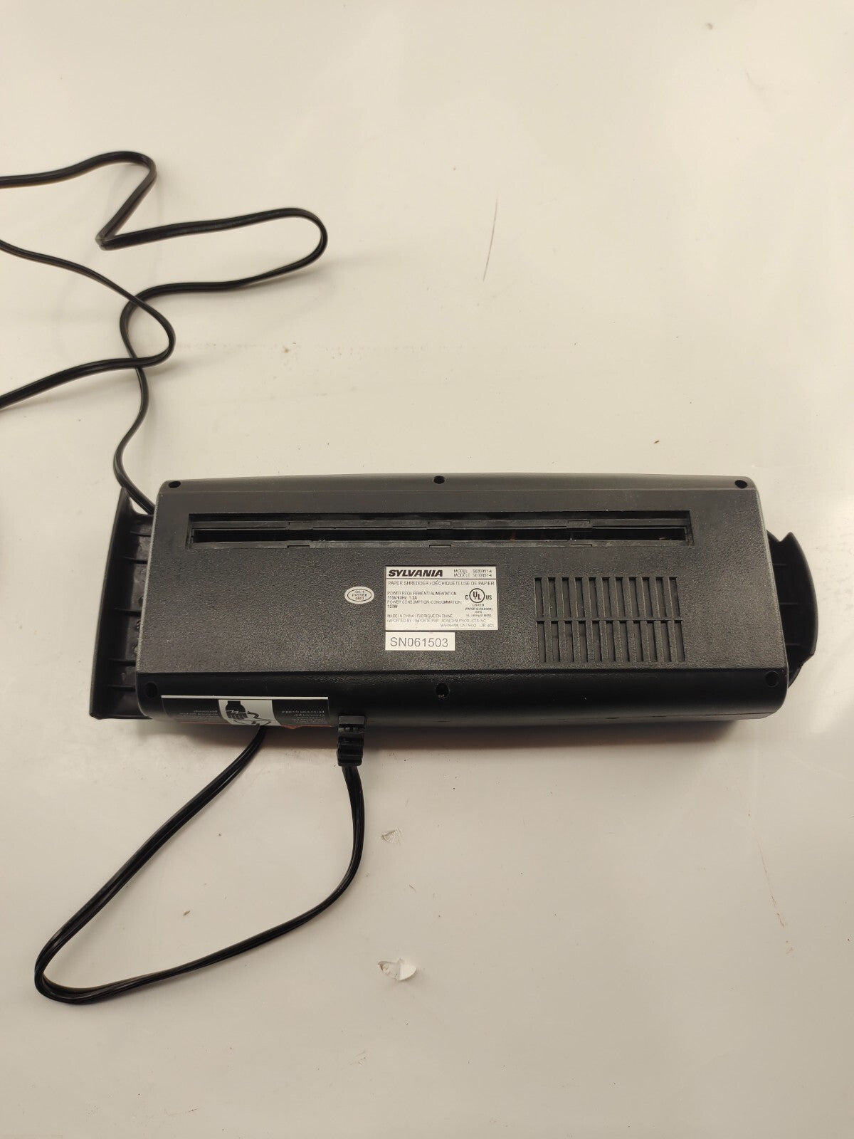 Sylvania Secure Guard SE 80051-4 Paper Shredder
