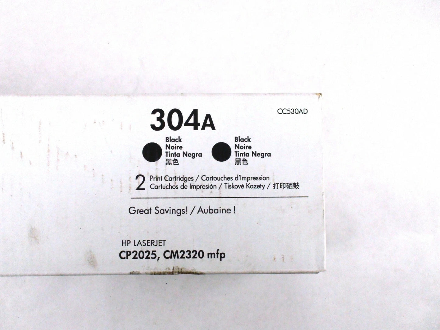 NEW Sealed Genuine HP 304A Print Toner Cartridge Black CC530AD