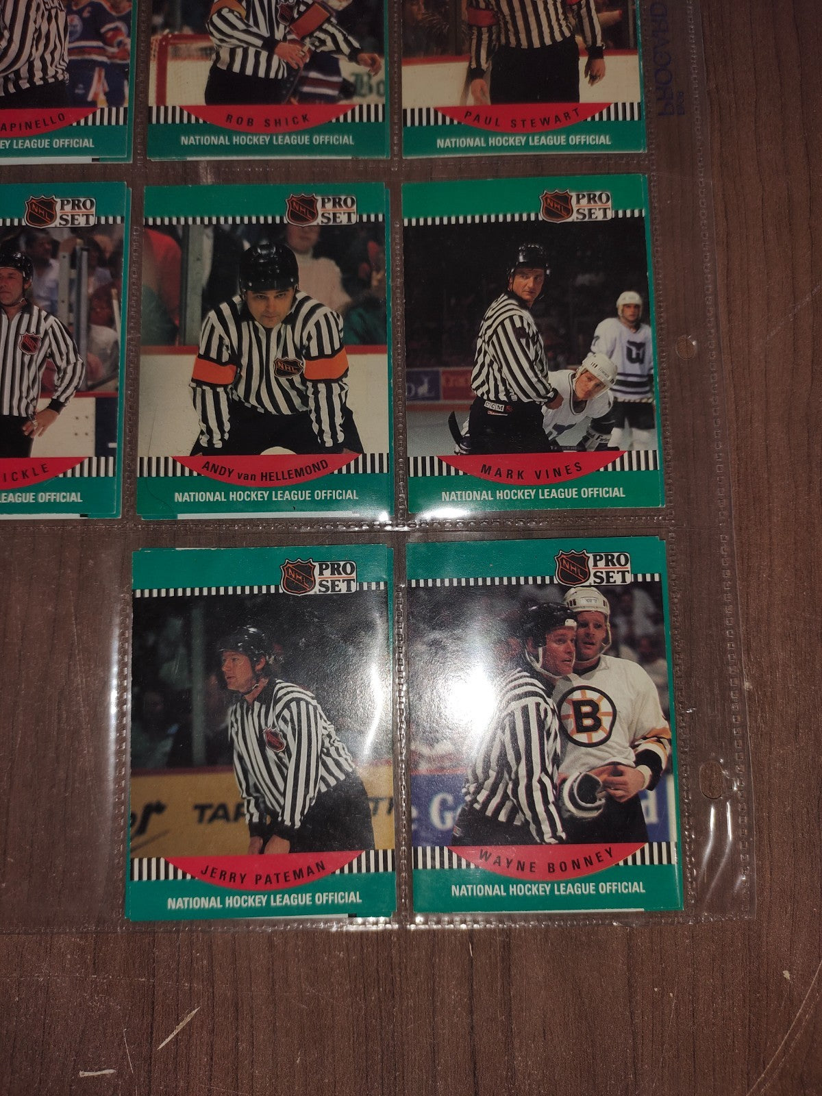 Rare Collectible NHL - Referee Cards PRO-SET - Set of 16 Cards