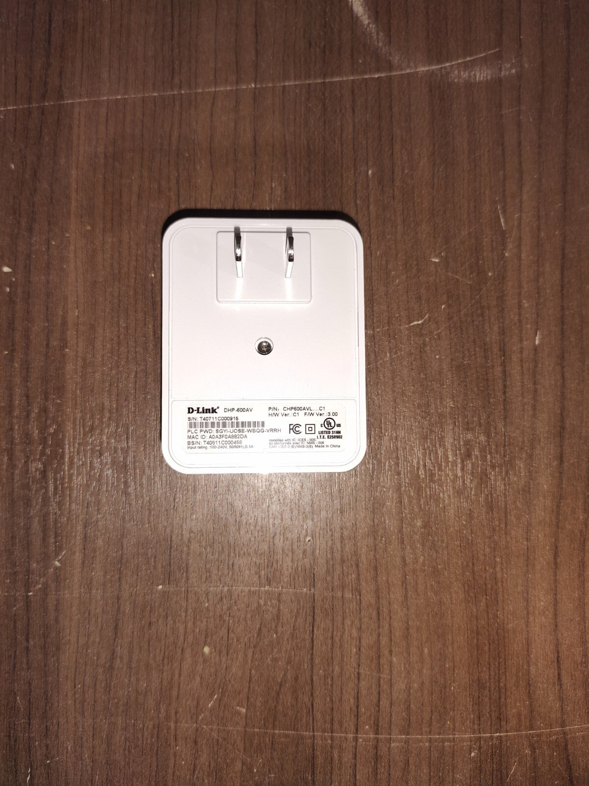 D-LINK POWERLINE ADAPTER DHP-600AV