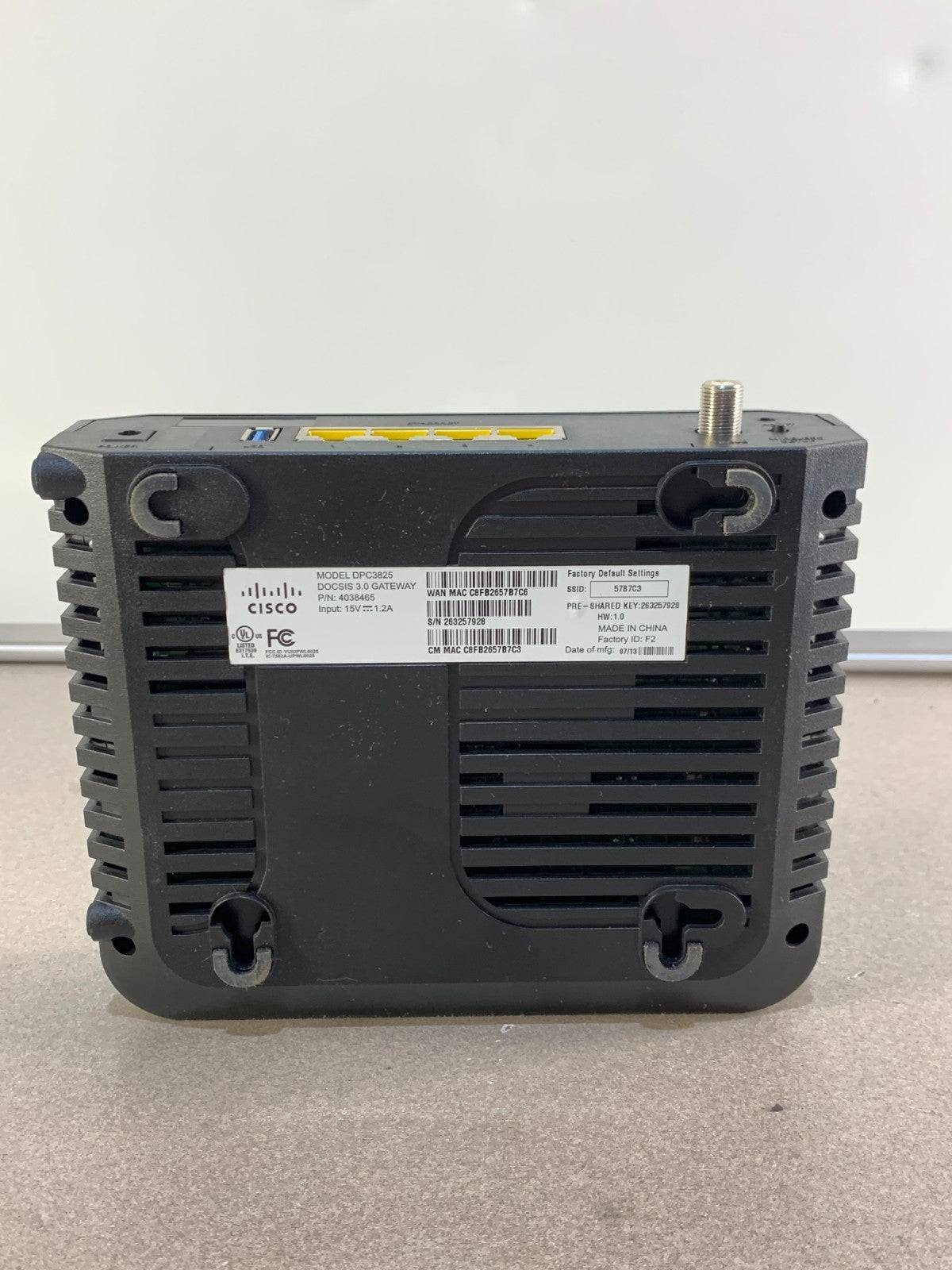 Cisco DPC3825 Wireless Residential Gateway