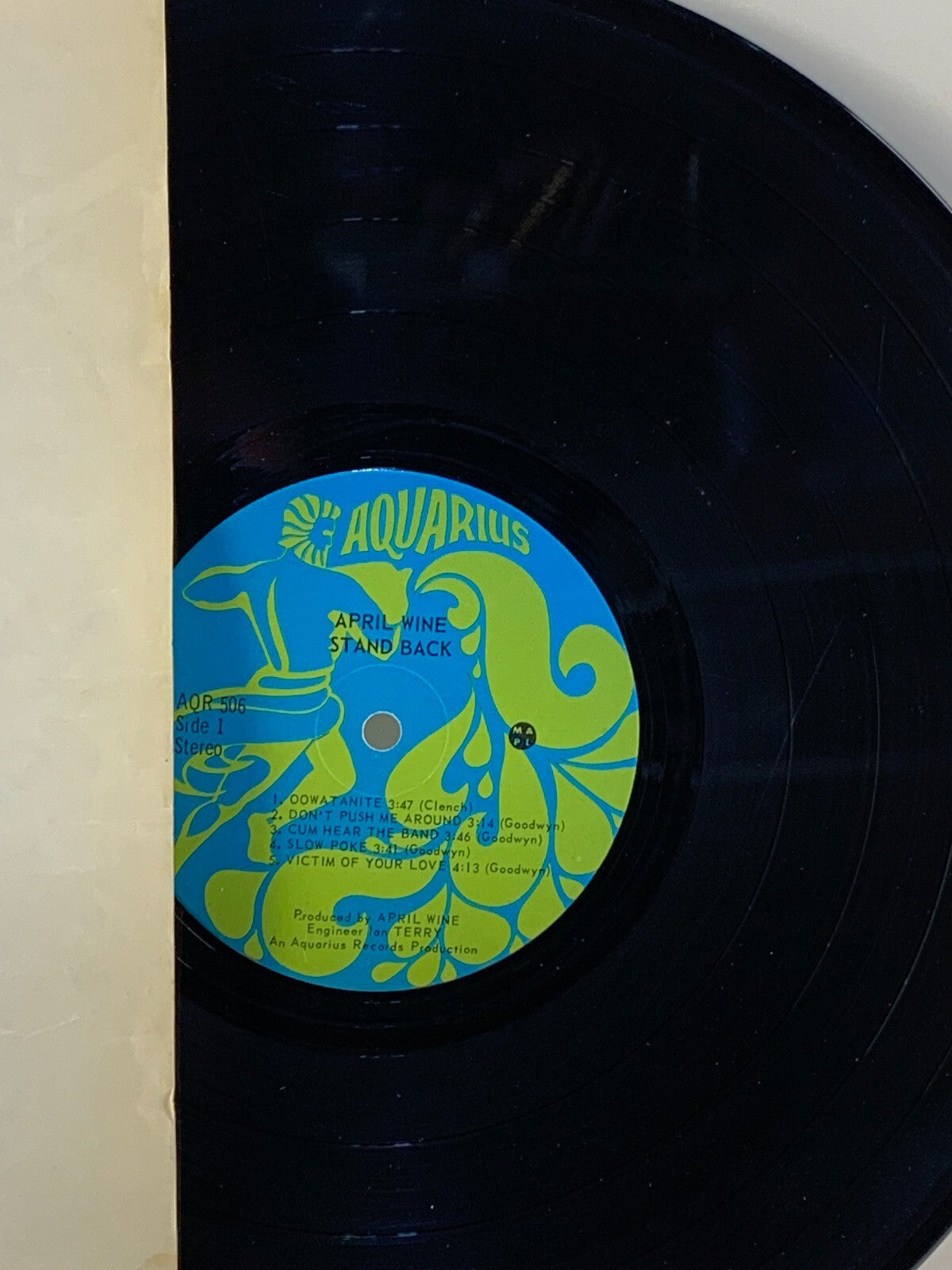 April Wine - Stand Back - Record LP AQR 506