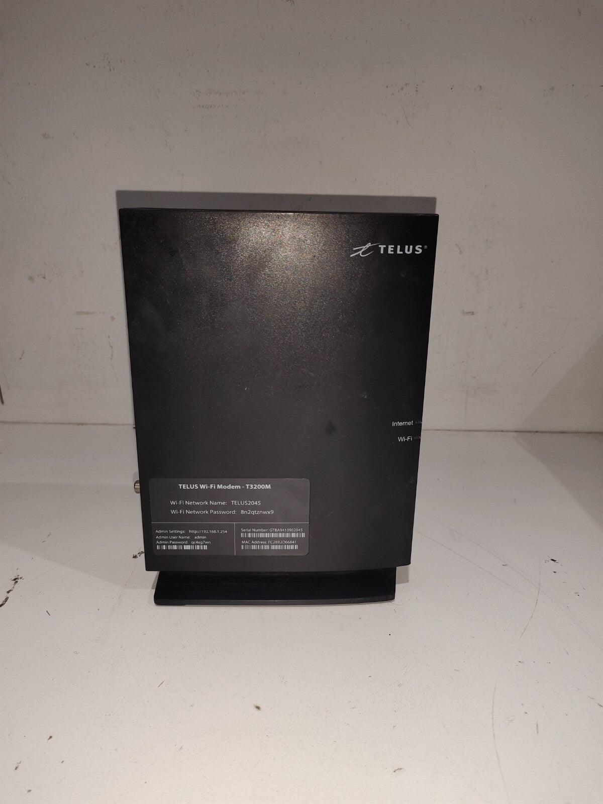 Telus T3200M MoCA 2.0 bonded Router Gateway 5G4x4 + 2.4G3x3 concurrent WiFi