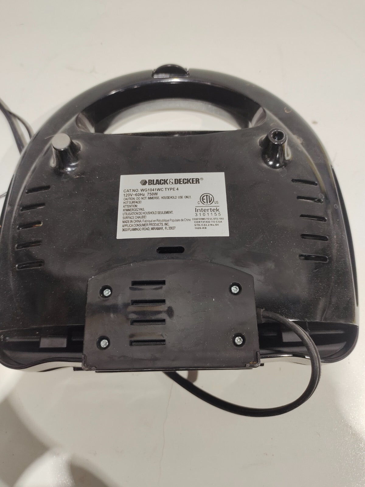 Black and Decker Electric Waffle Maker Grill Griddle