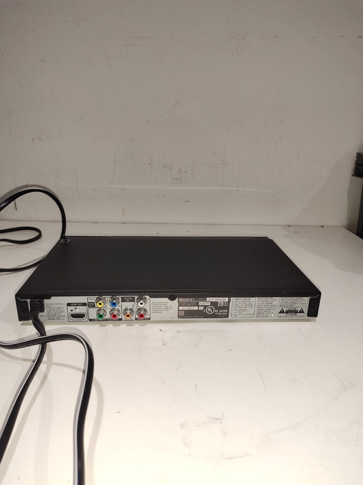 Sony DVP-SR500H CD/DVD Player