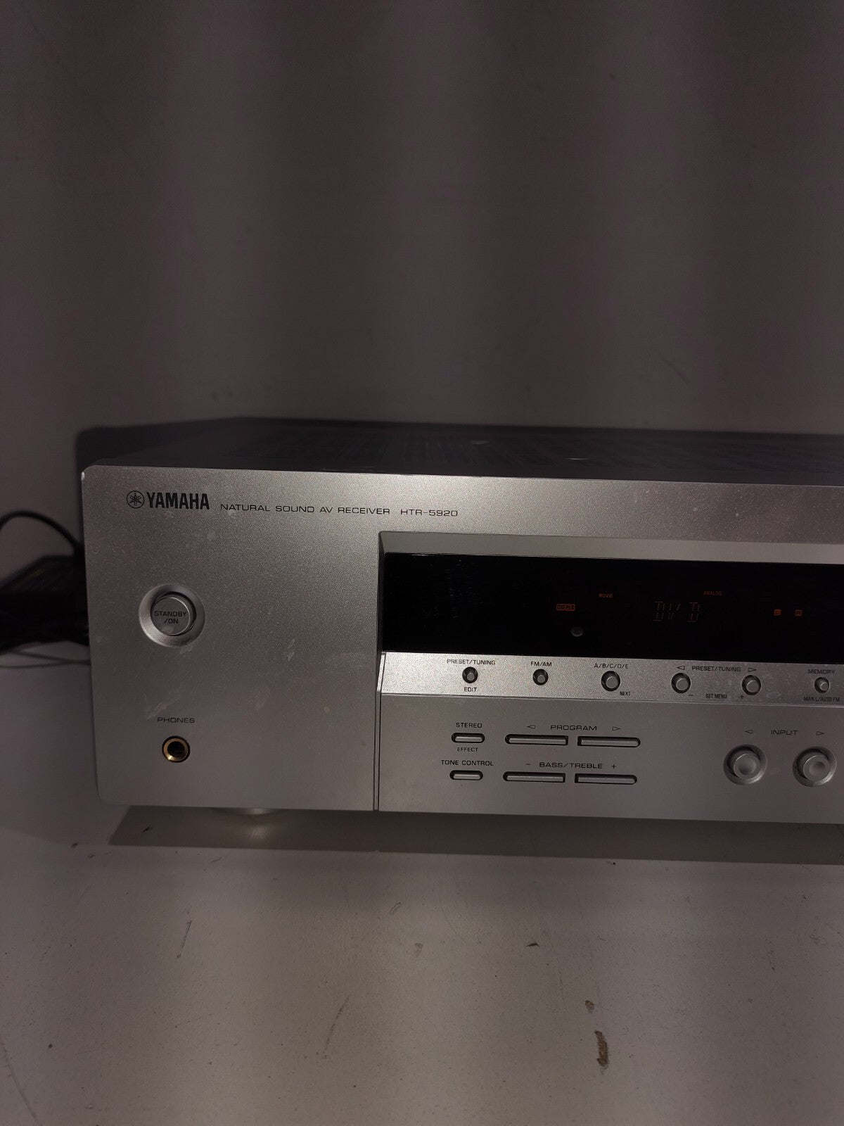 Yamaha HTR-5920 Silver Natural Sound Receiver Amplifier Theater Surround