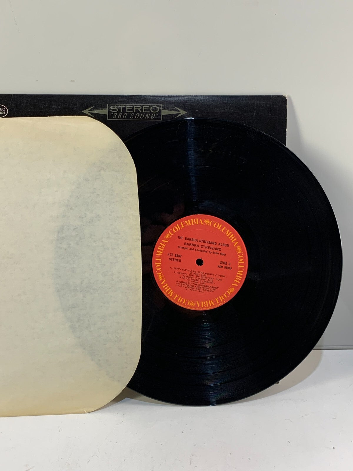 Barbra Streisand, "The Barbra Streisand Album", Stereo CS8807 Columbia VG+