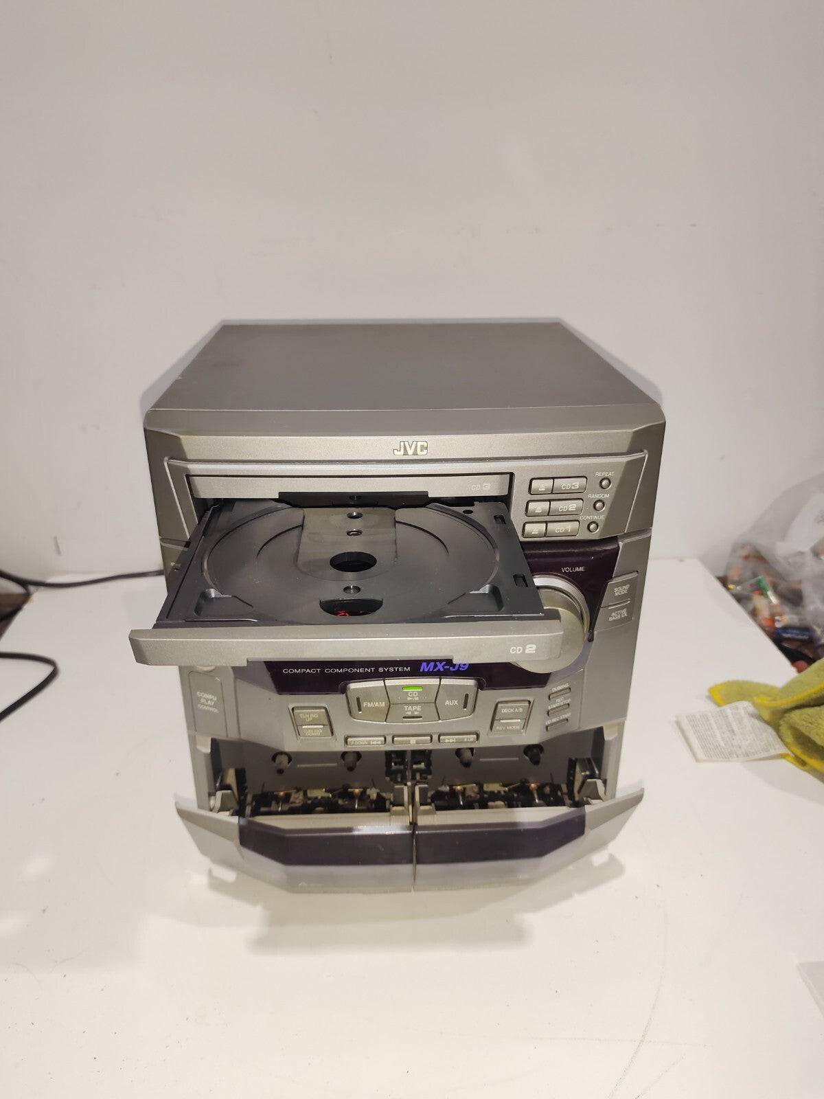 JVC MX-J9 3 CD Changer/Dual Deck Receiver