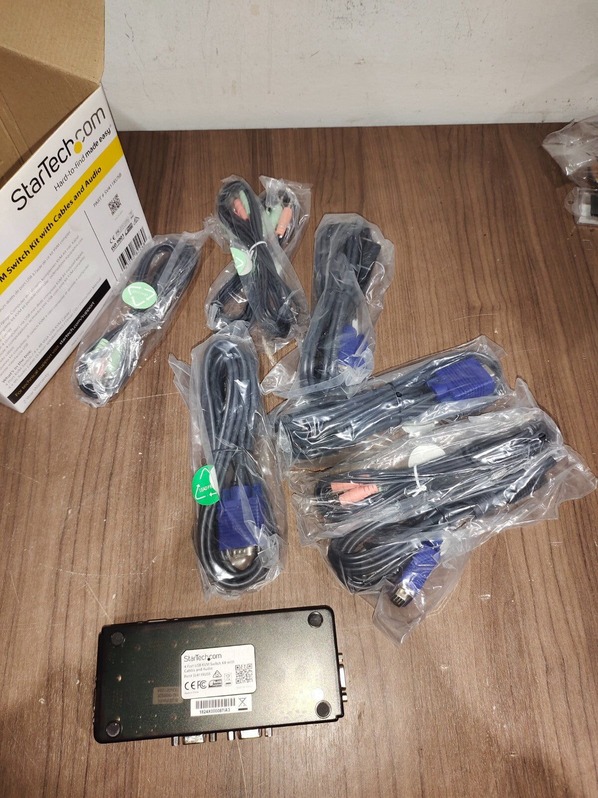 StarTech 4 Port Black USB KVM Switch - SV411KUSB