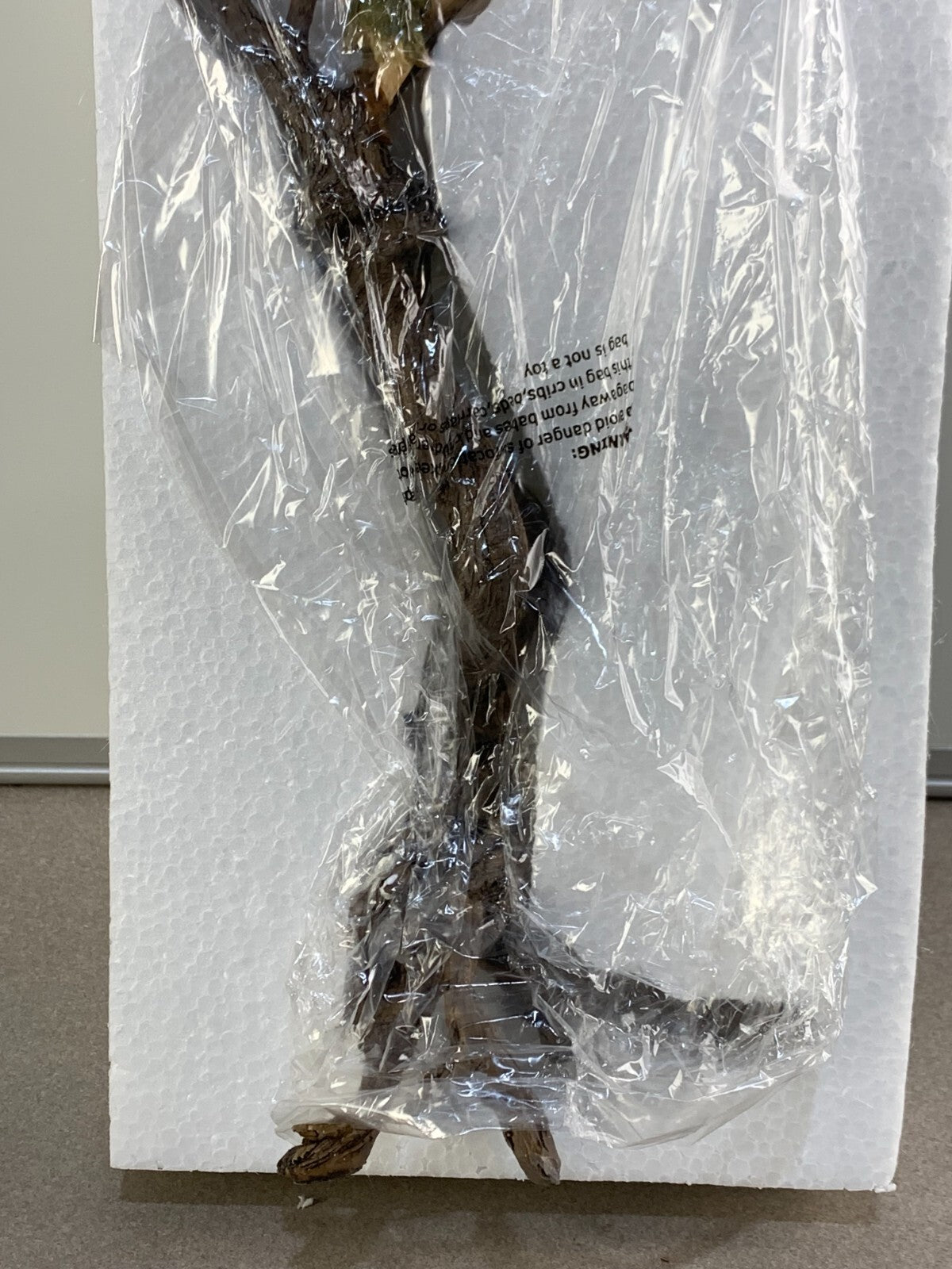 Wooden Branch with Elf and birdie Fugrine
