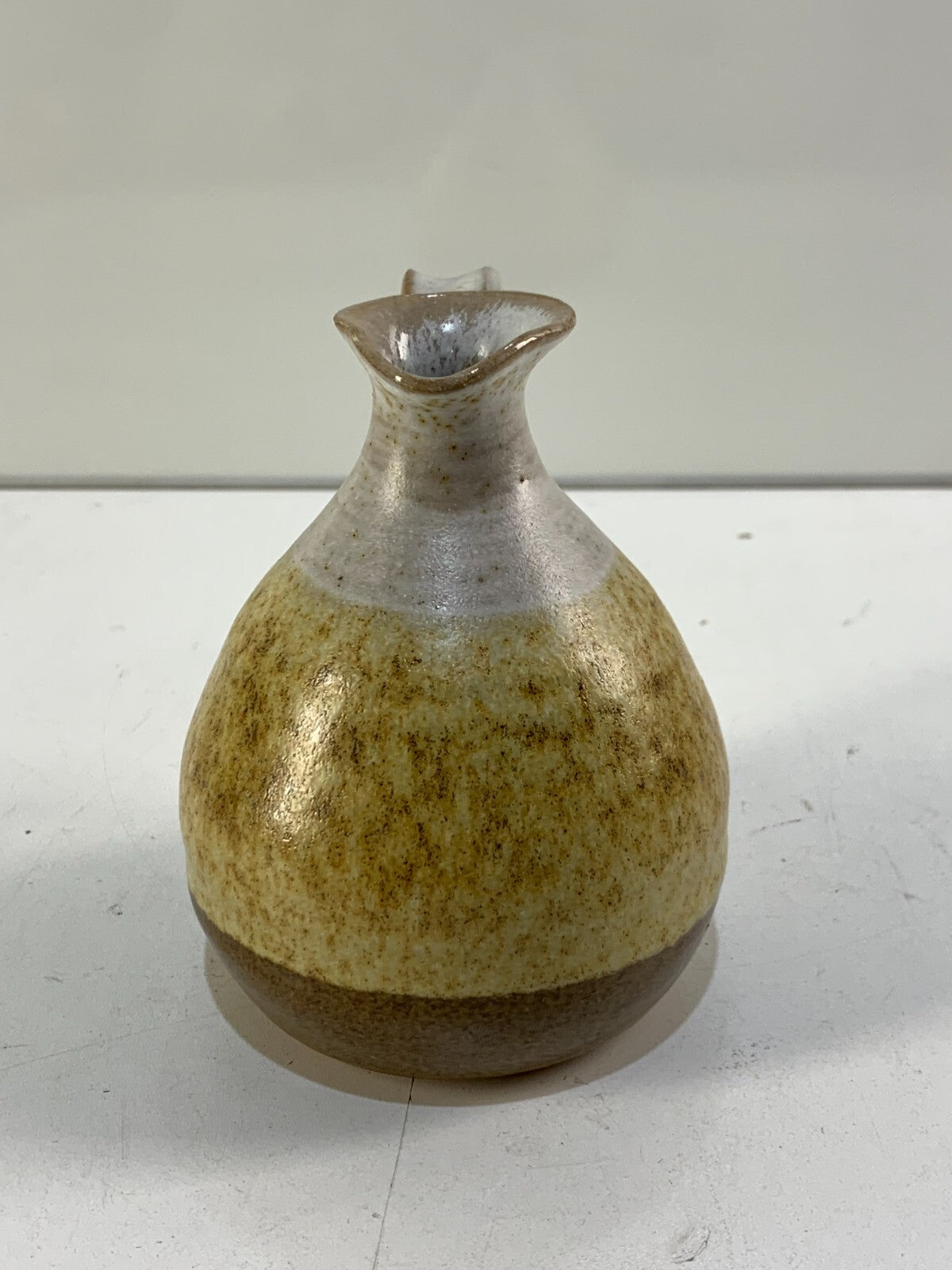 Woodfired Pottery Pitcher with Melted Glass
