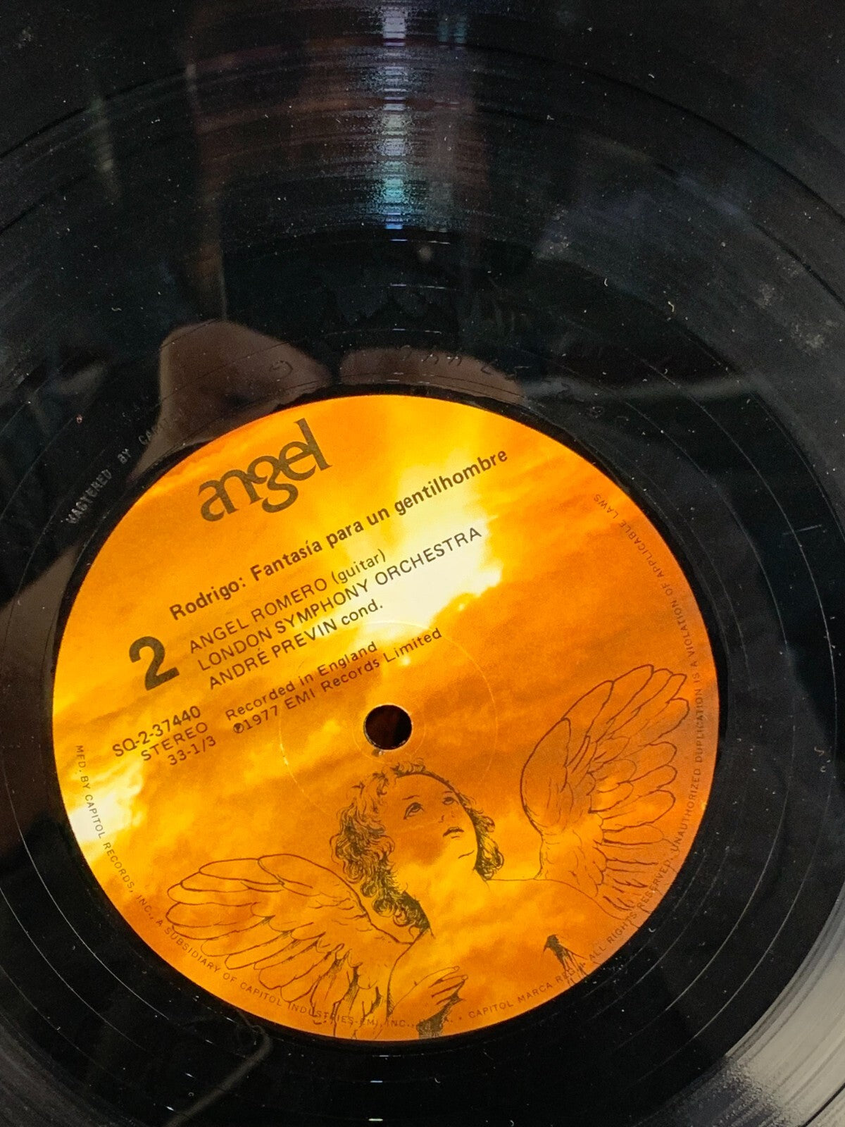 VINYL RECORD ALBUM RODRIGO CONCIERTO DE ARANJUEZ ANDRE PREVIN S-37440