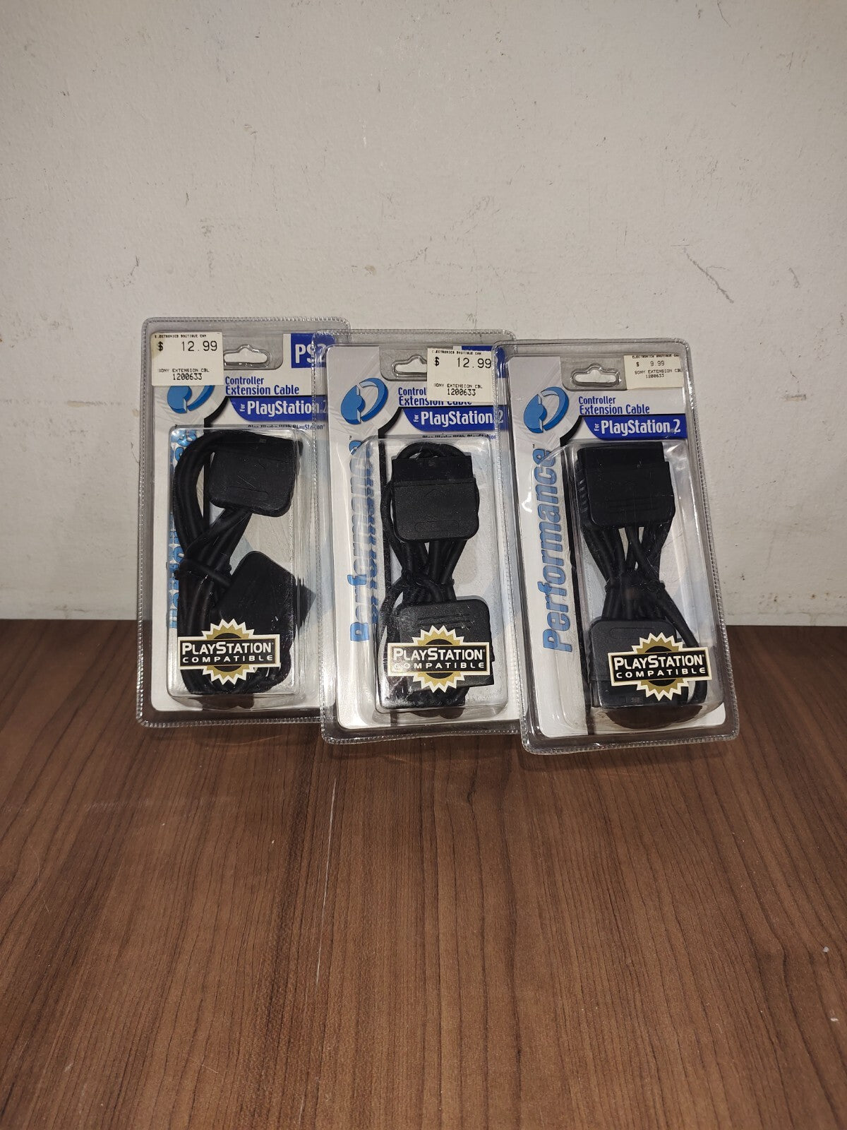 PlayStation 2 Controller Extension Cables MadCatz InterAct - Set of 3