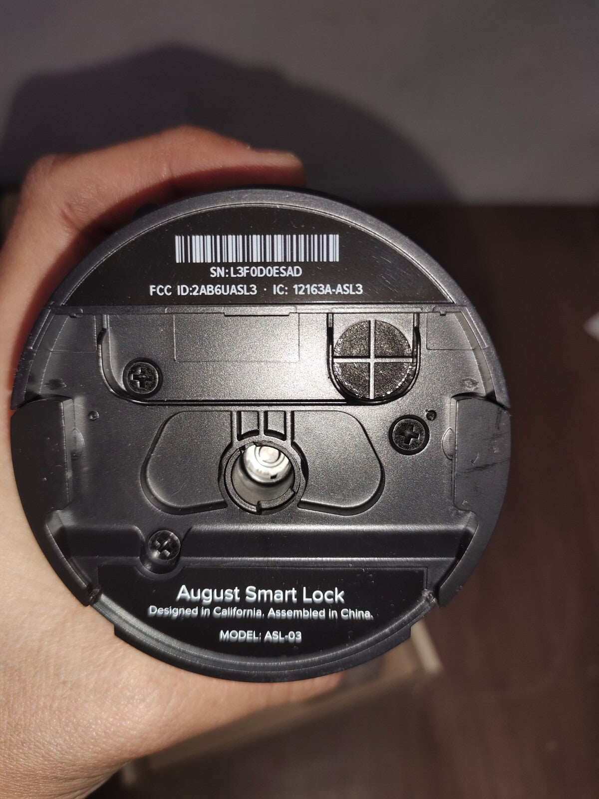 August Smart Lock Pro with Connect Wi-Fi Bridge Dark Gray ASL-03 AC-R1 For Parts